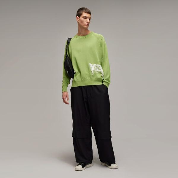 Y-3 Logo Knit Crew Sweatshirt Product Image