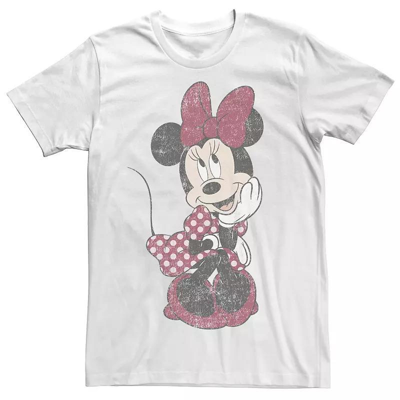 Disney's Mickey And Friends Minnie Mouse Men's Shy Vintage Tee, Boy's, Size: XS, White Product Image