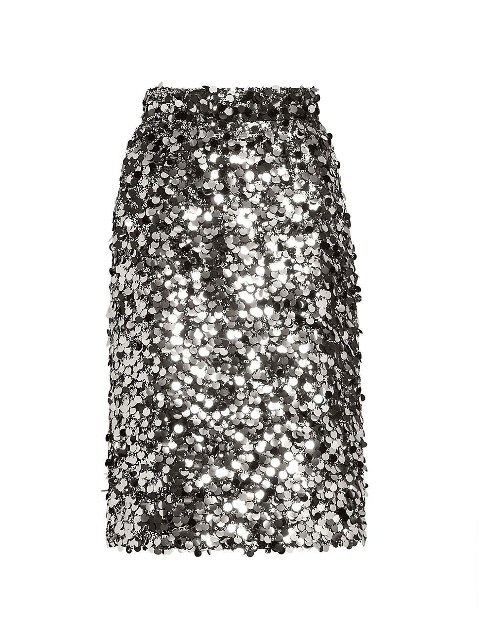 Womens Paillettes Stretch Pencil Skirt Product Image