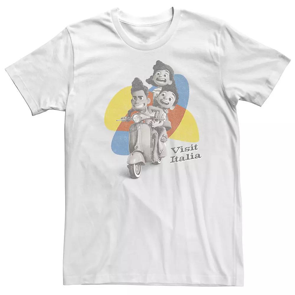 Big & Tall Disney / Pixar Luca Scooter Kids Visit Italia Tee, Men's,  Product Image