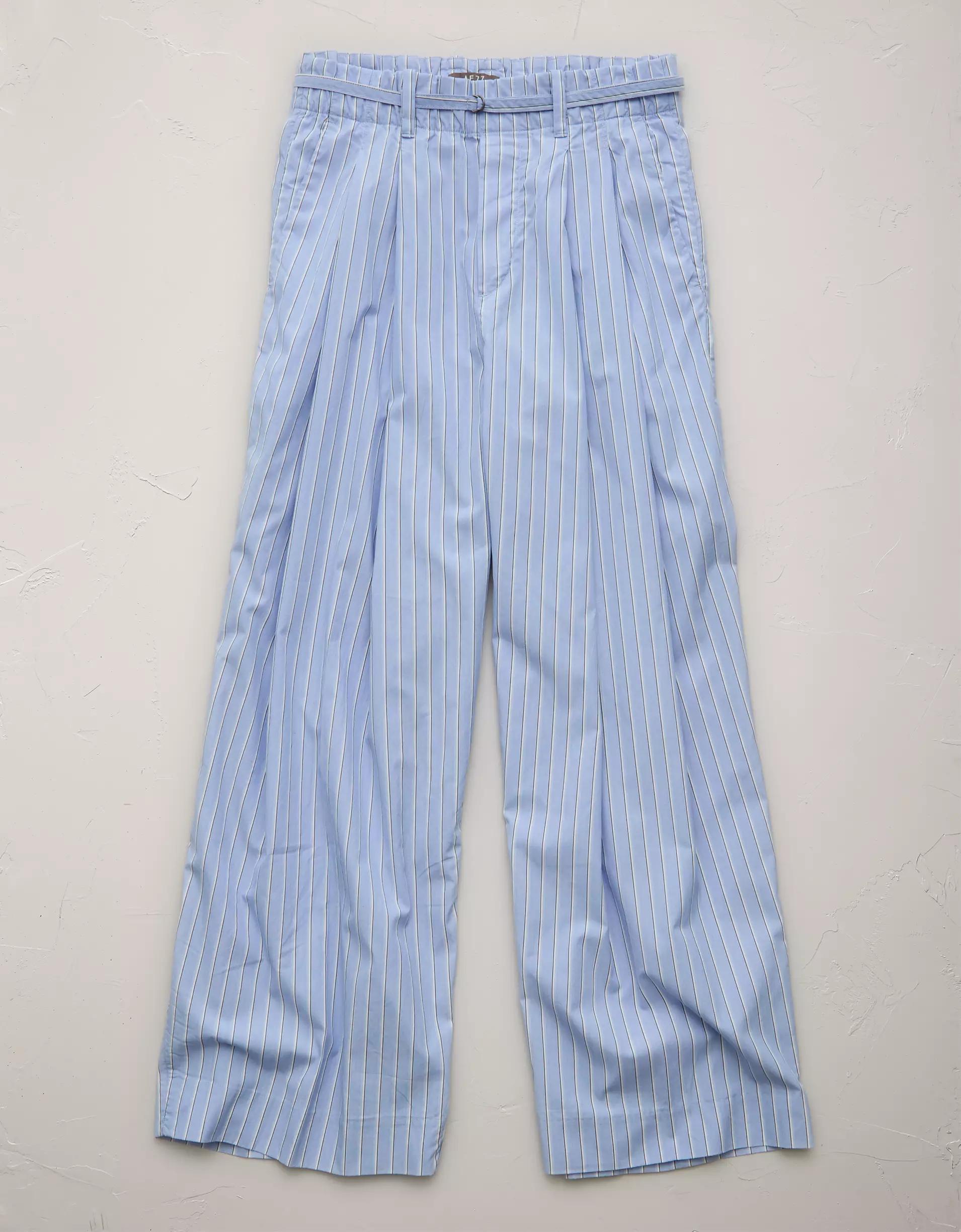 AE77 Premium Striped Wide Trouser Product Image