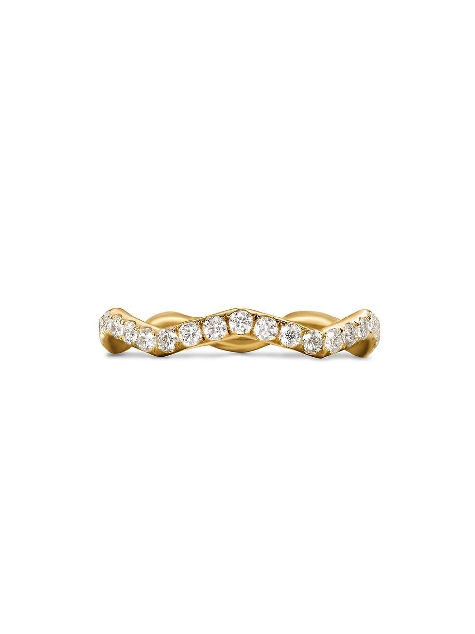 Womens Zig Zag Stax Ring in 18K Yellow Gold Product Image