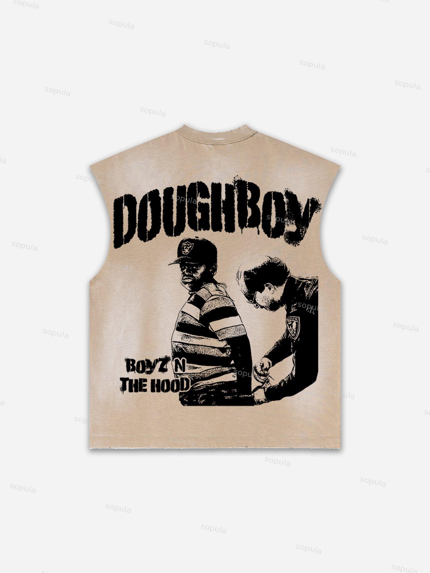 Basketball Dreams Boys Print Distressed Tank Top Product Image