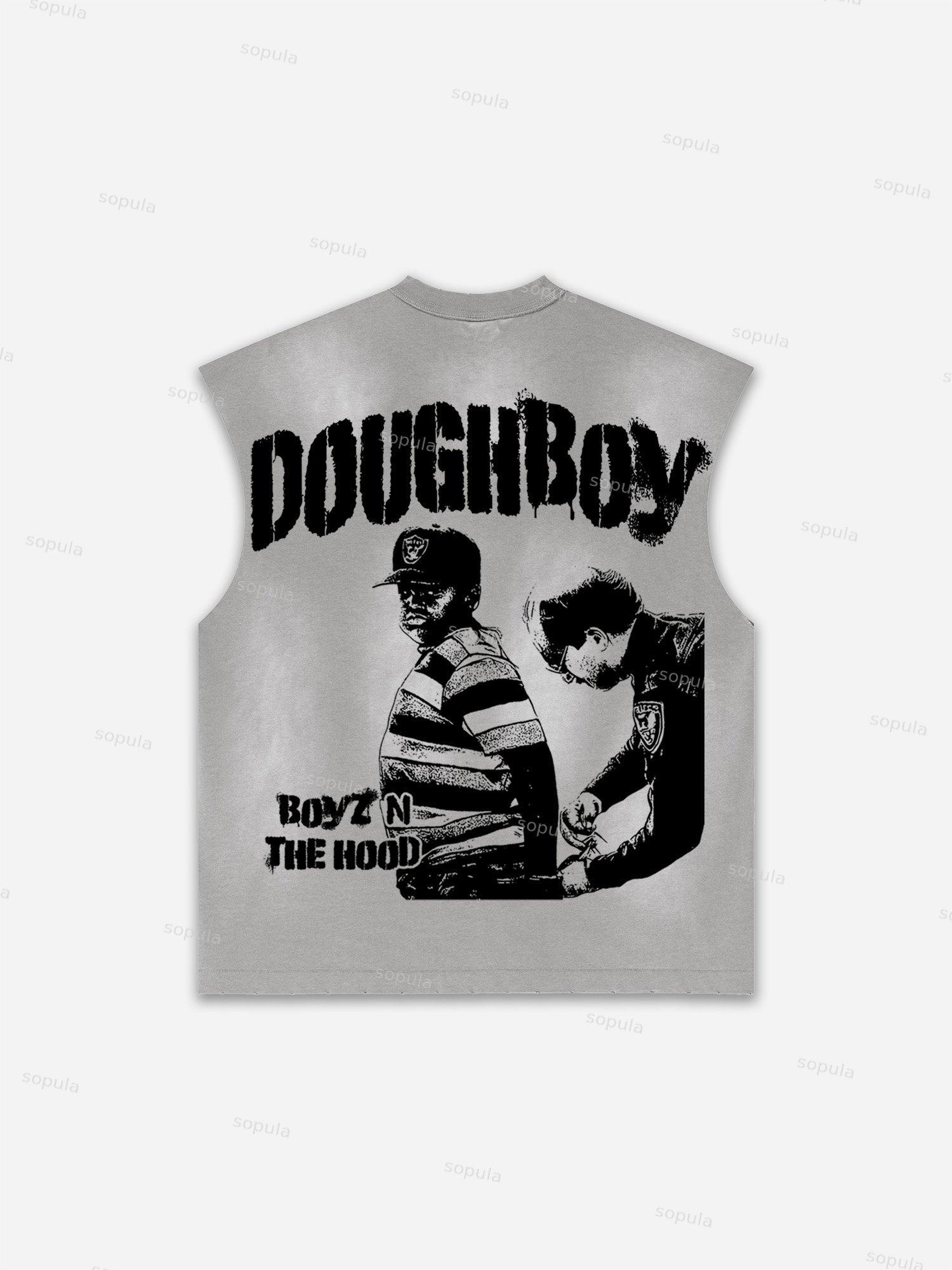 Basketball Dreams Boys Print Distressed Tank Top Product Image