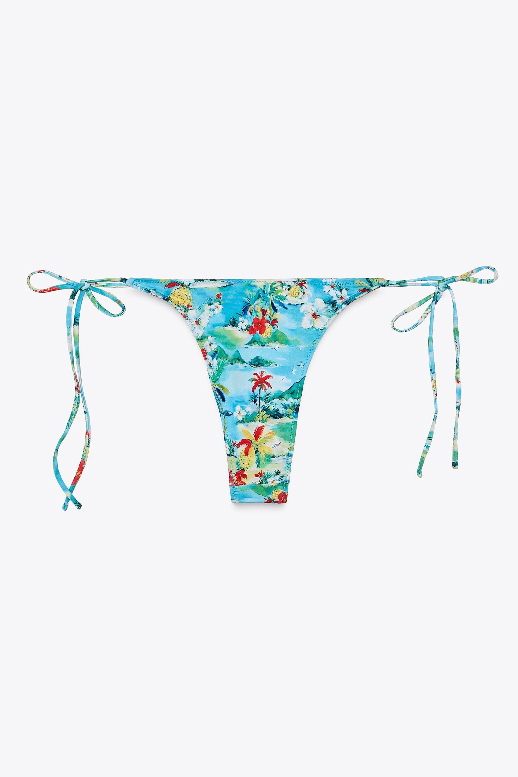 TROPICAL PRINT BIKINI TOP Product Image