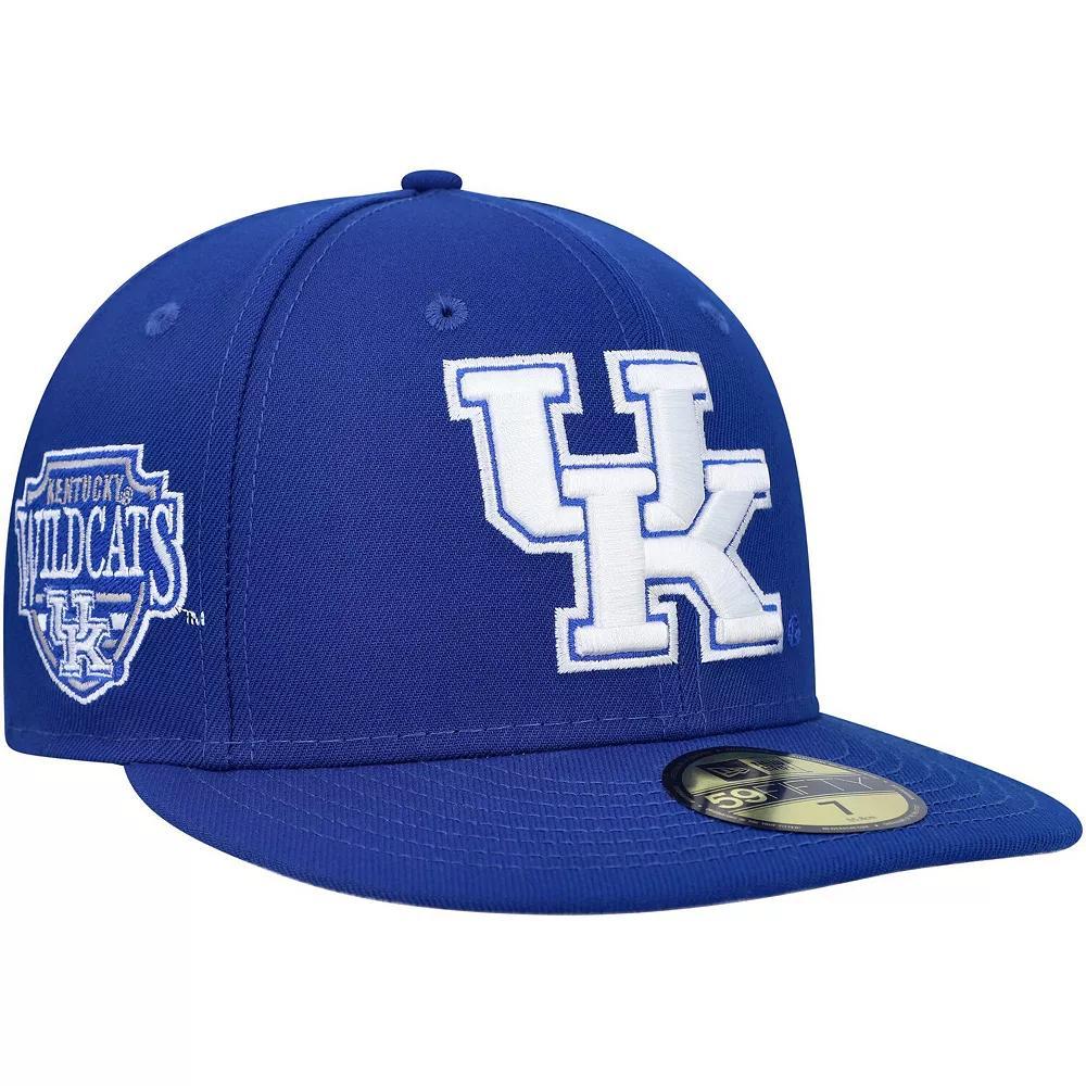 Men's New Era Royal Kentucky Wildcats Patch 59FIFTY Fitted Hat, Size: 7, Blue Product Image