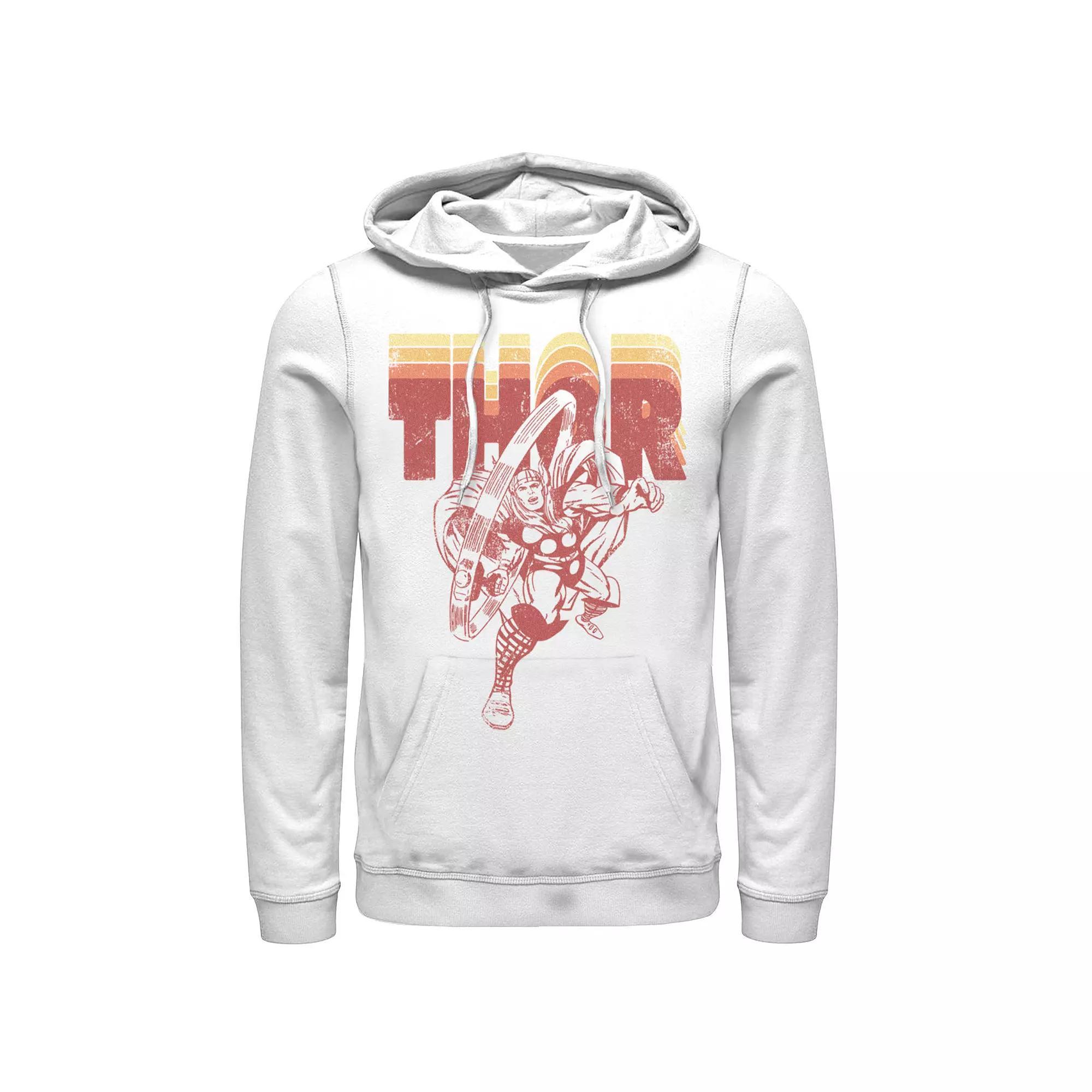 Men's Marvel Avengers Thor Retro Name Stack Portrait Hoodie,  Product Image