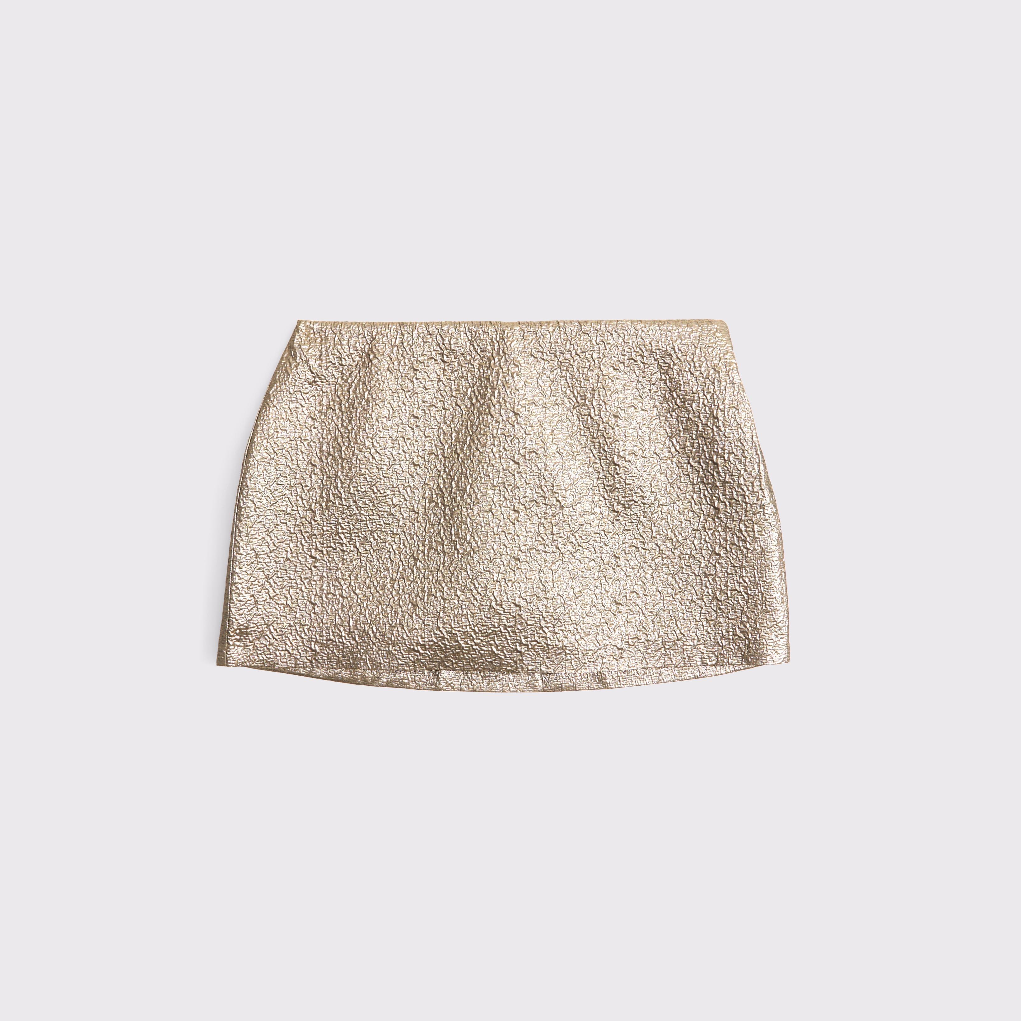 Mid Rise Metallic Mini Skort Product Image