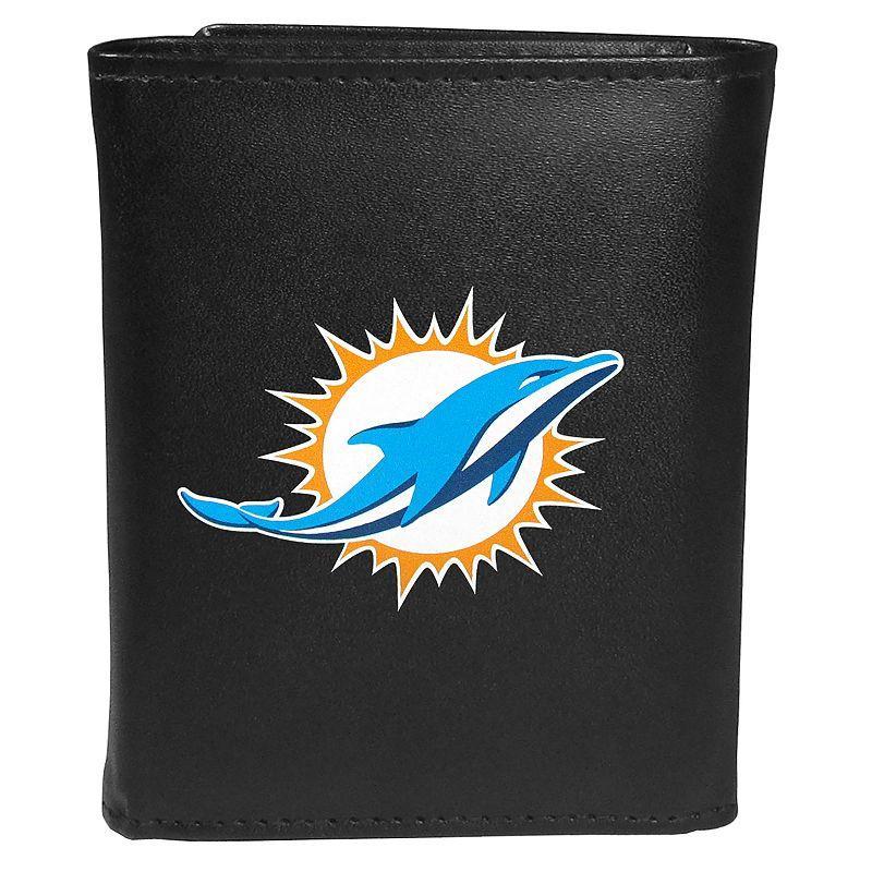 Men's Miami Dolphins Logo Tri-Fold Wallet, Team Product Image