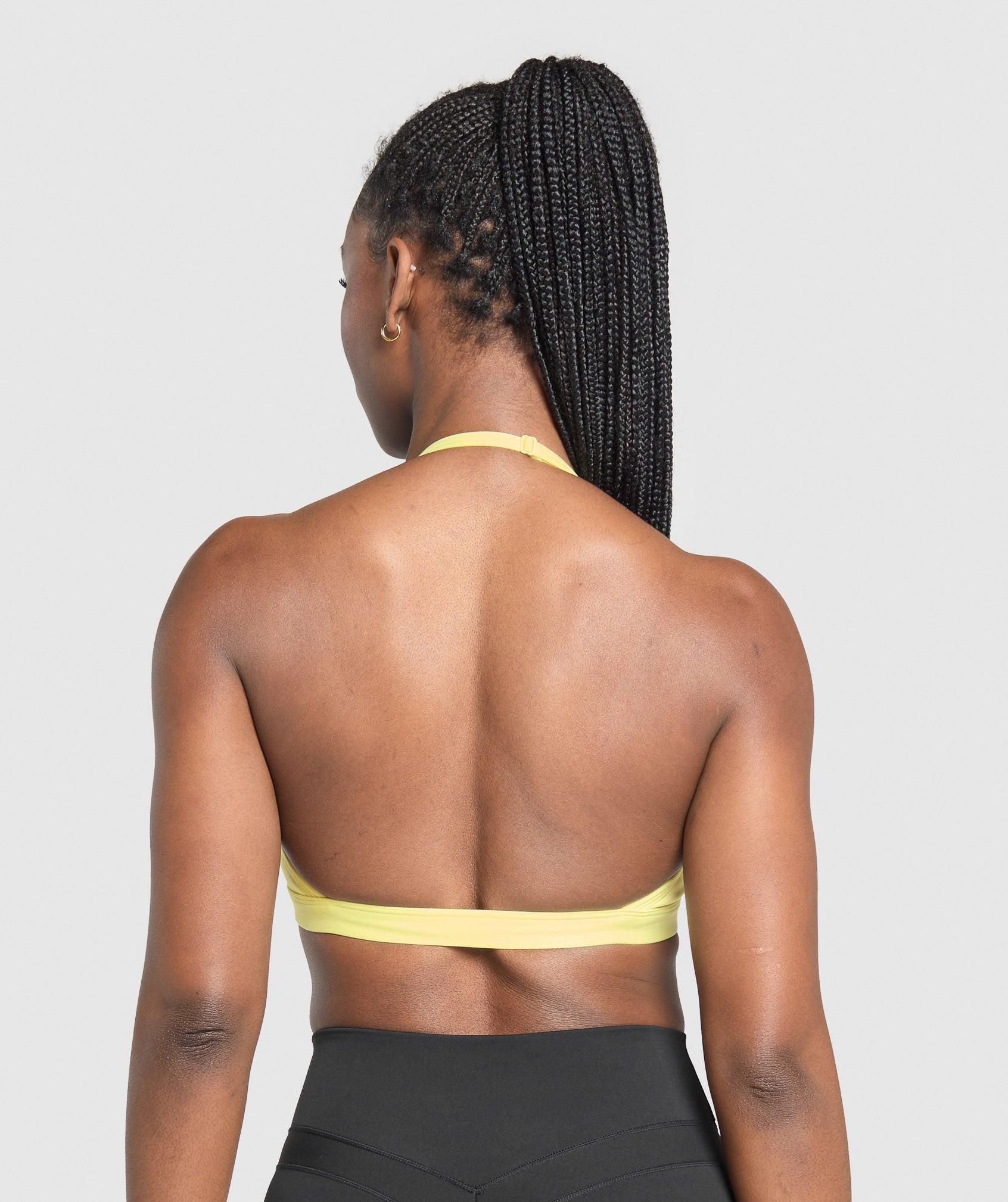 Minimal Halterneck Sports Bra Product Image