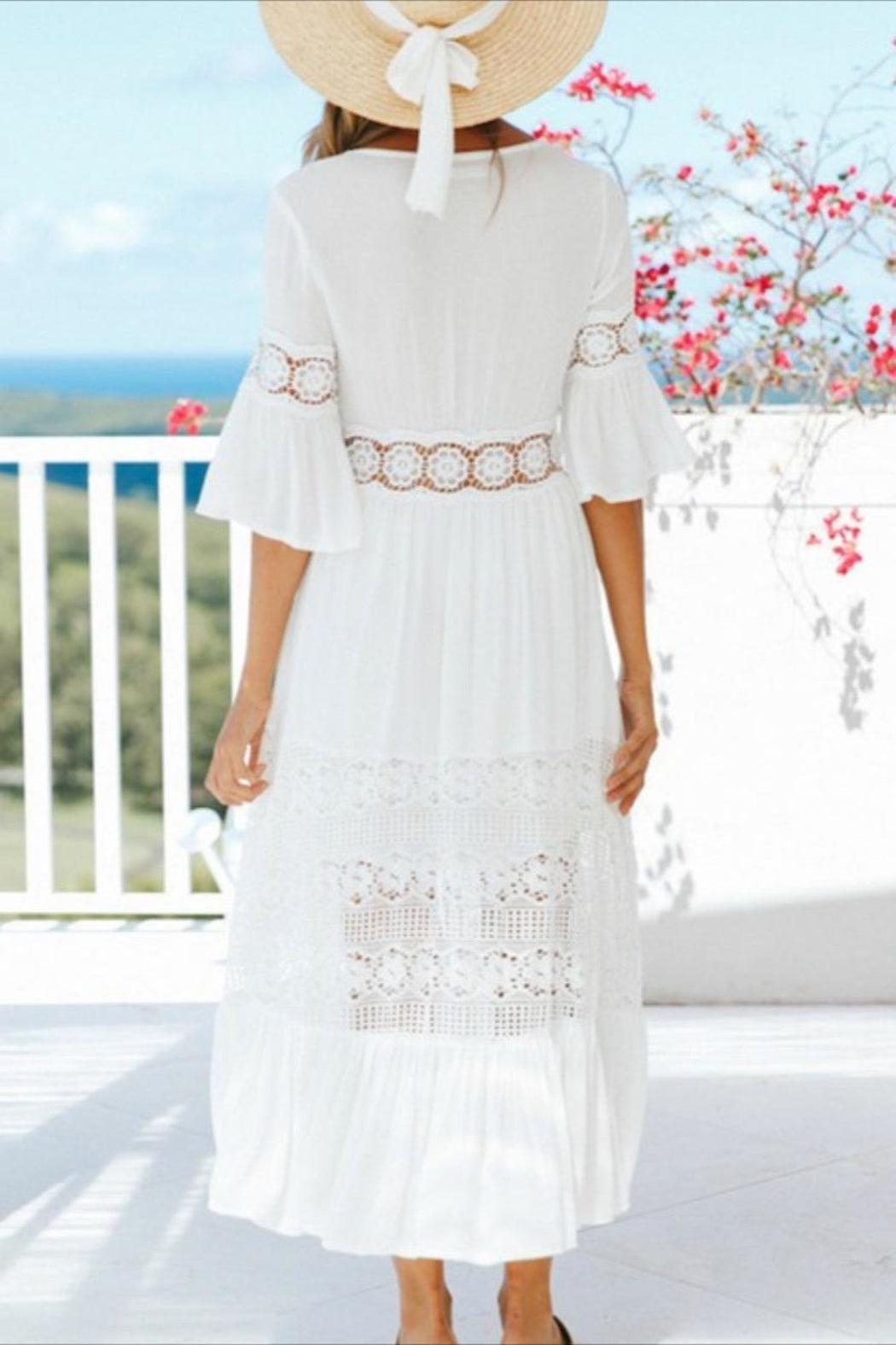 White Summer Dress Product Image