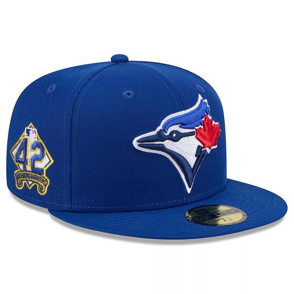Men's New Era  Royal Toronto Blue Jays 2025 Jackie Robinson Day 59FIFTY Fitted Hat, Size: 7 1/2, Jay Blue Product Image