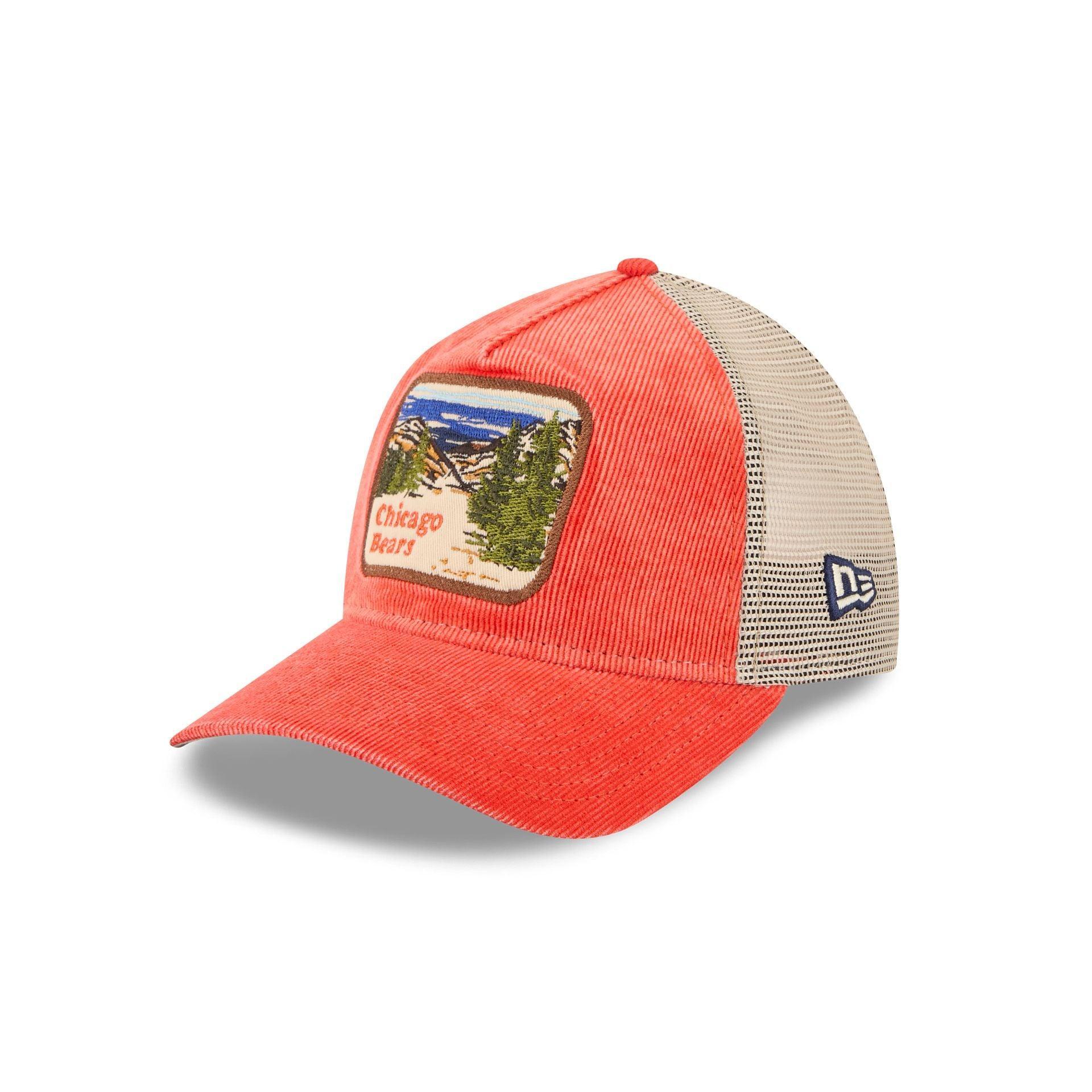 Chicago Bears Vintage Landscape 9TWENTY A-Frame Trucker Hat Male Product Image