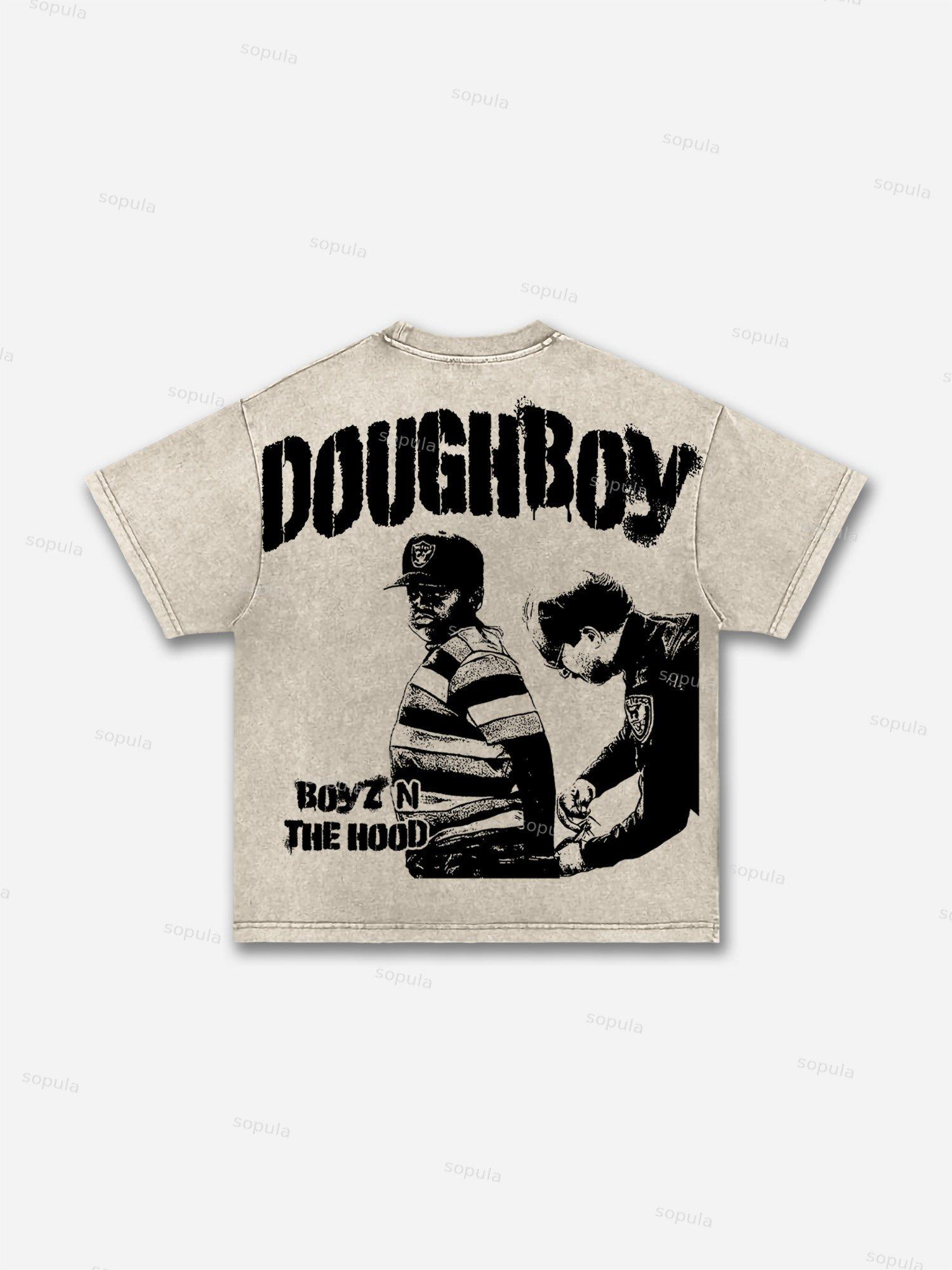 Men's Boyz N The Hood Vintage Aged Graphic Washed T-shirt Product Image