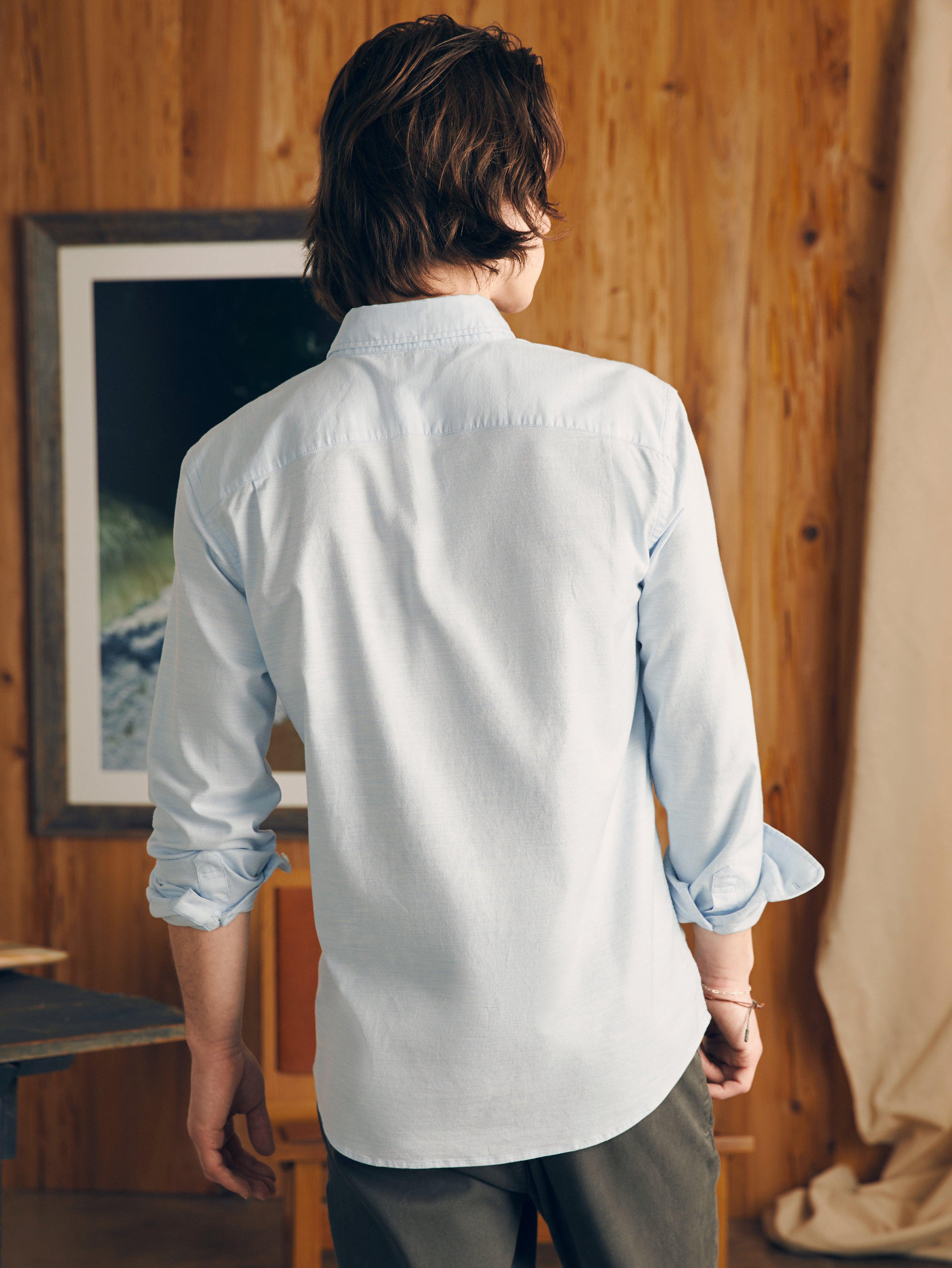 Supima Oxford Shirt - Blue Heather Male Product Image