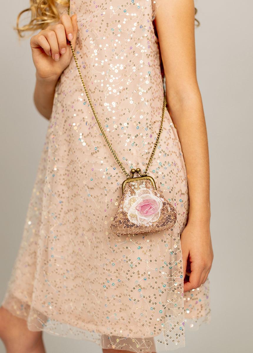 Deavaney Coin Purse in Pink Sequin Product Image