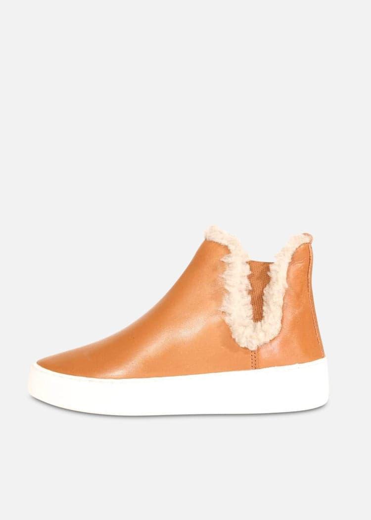 Winston Shearling Detail Sneakers Product Image