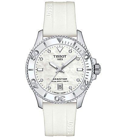 Tissot Unisex Seastar 1000 Quartz Analog Stainless Steel Silver Bracelet Watch Product Image