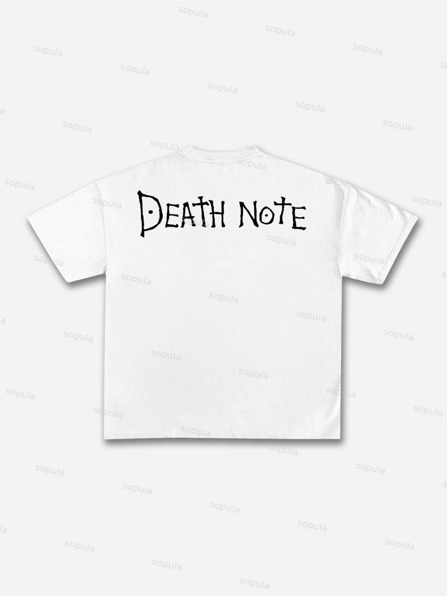 Death Note L Graphic Cotton T-shirt Product Image