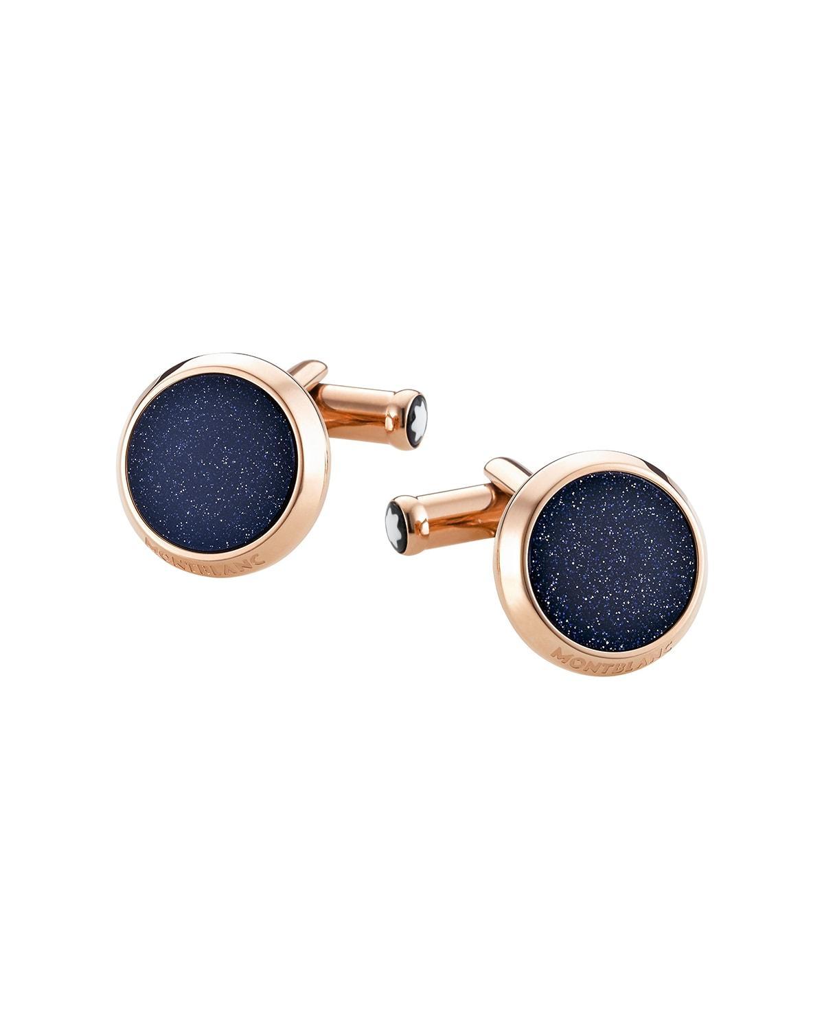 Mens Meisterstuck Round Stone Cufflinks Product Image