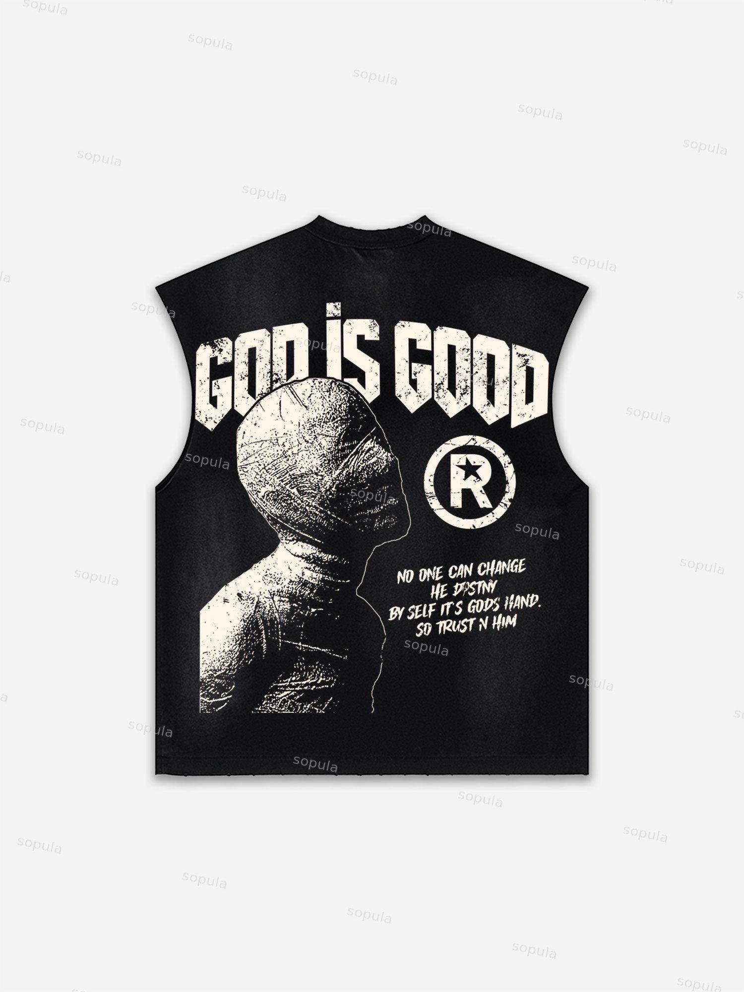 Basketball Dreams Boys Print Distressed Tank Top Product Image