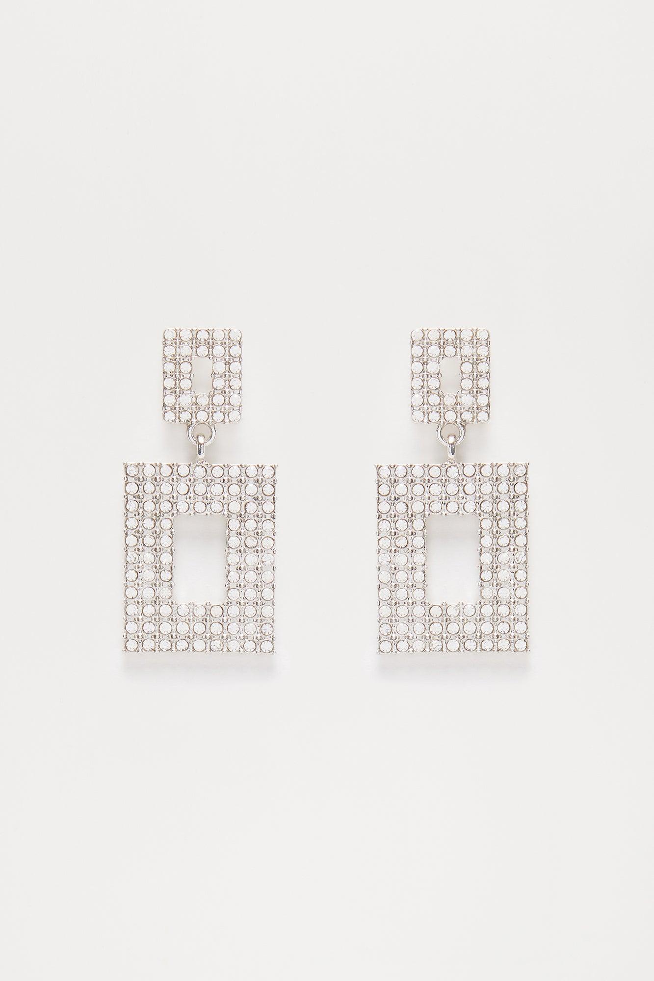 Dinner Party Earrings - Silver Product Image