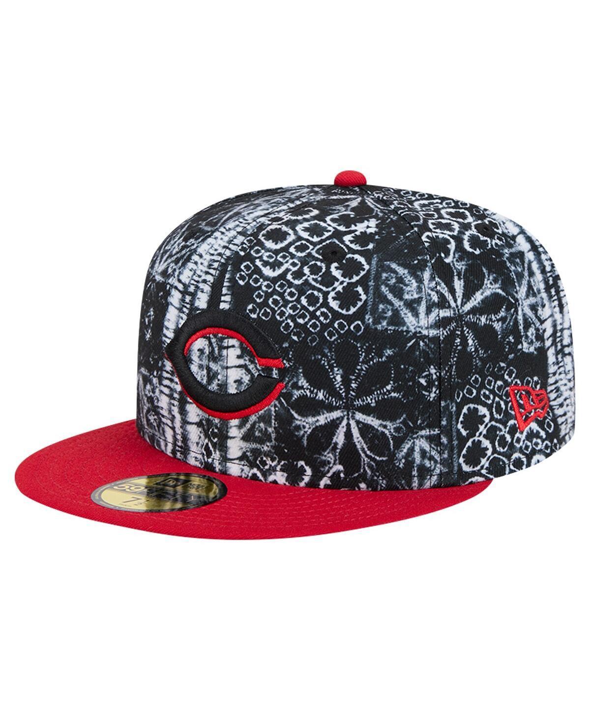 Mens New Era Black Cincinnati Reds Sands 59FIFTY Fitted Hat Product Image