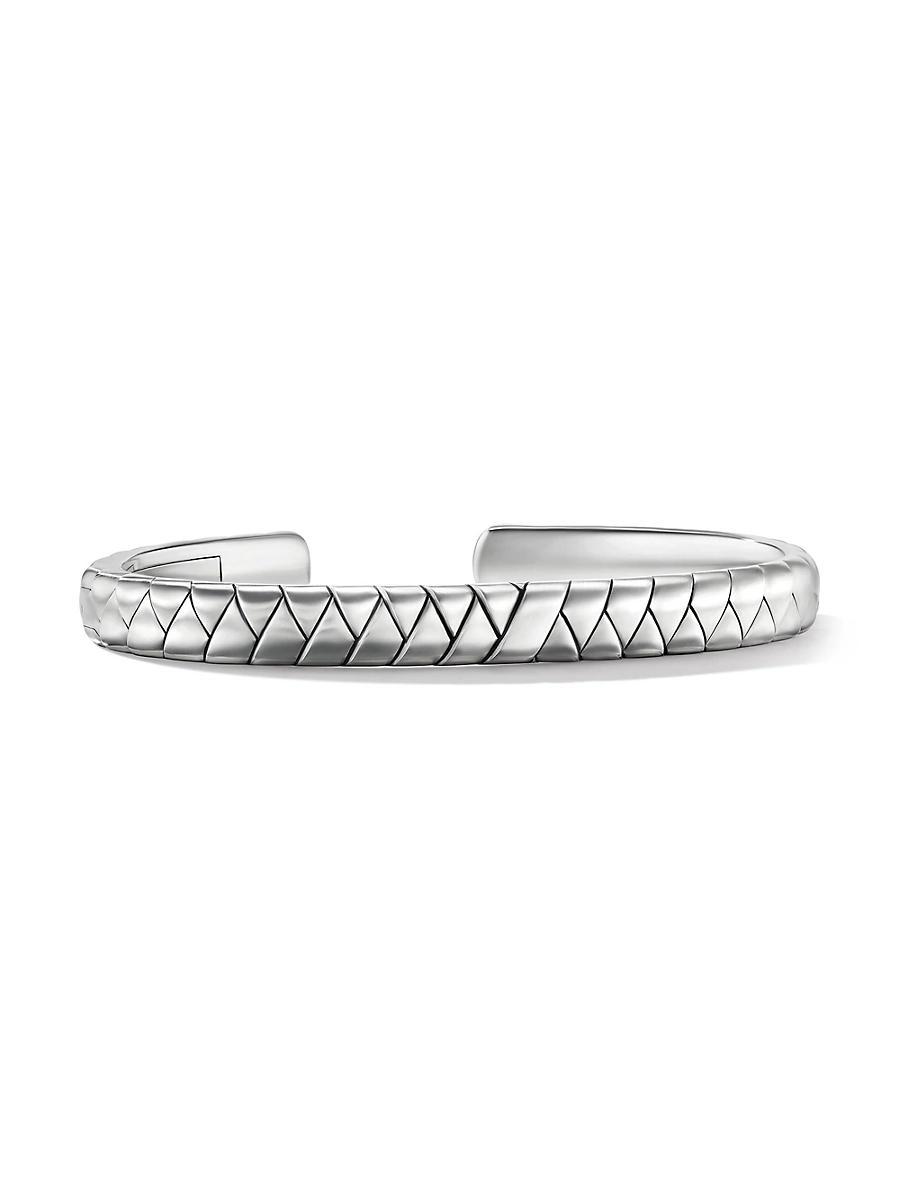 Mens Cairo Wrap Cuff Bracelet In Sterling Silver Product Image