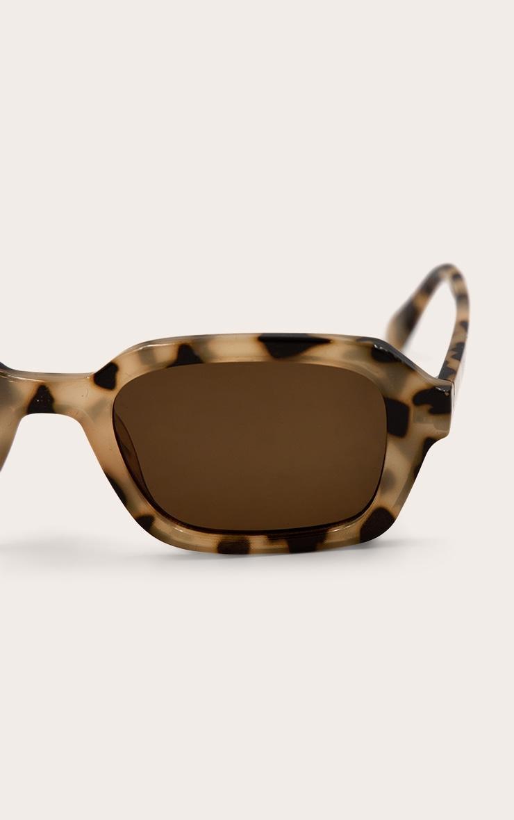 Brown Tort Brown Lens Square Frame Sunglasses Product Image
