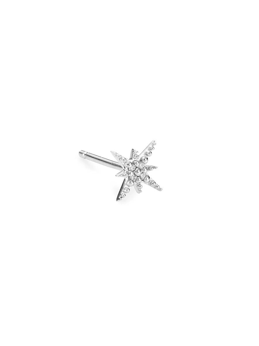 Starburst Diamond Single Stud Earring Product Image