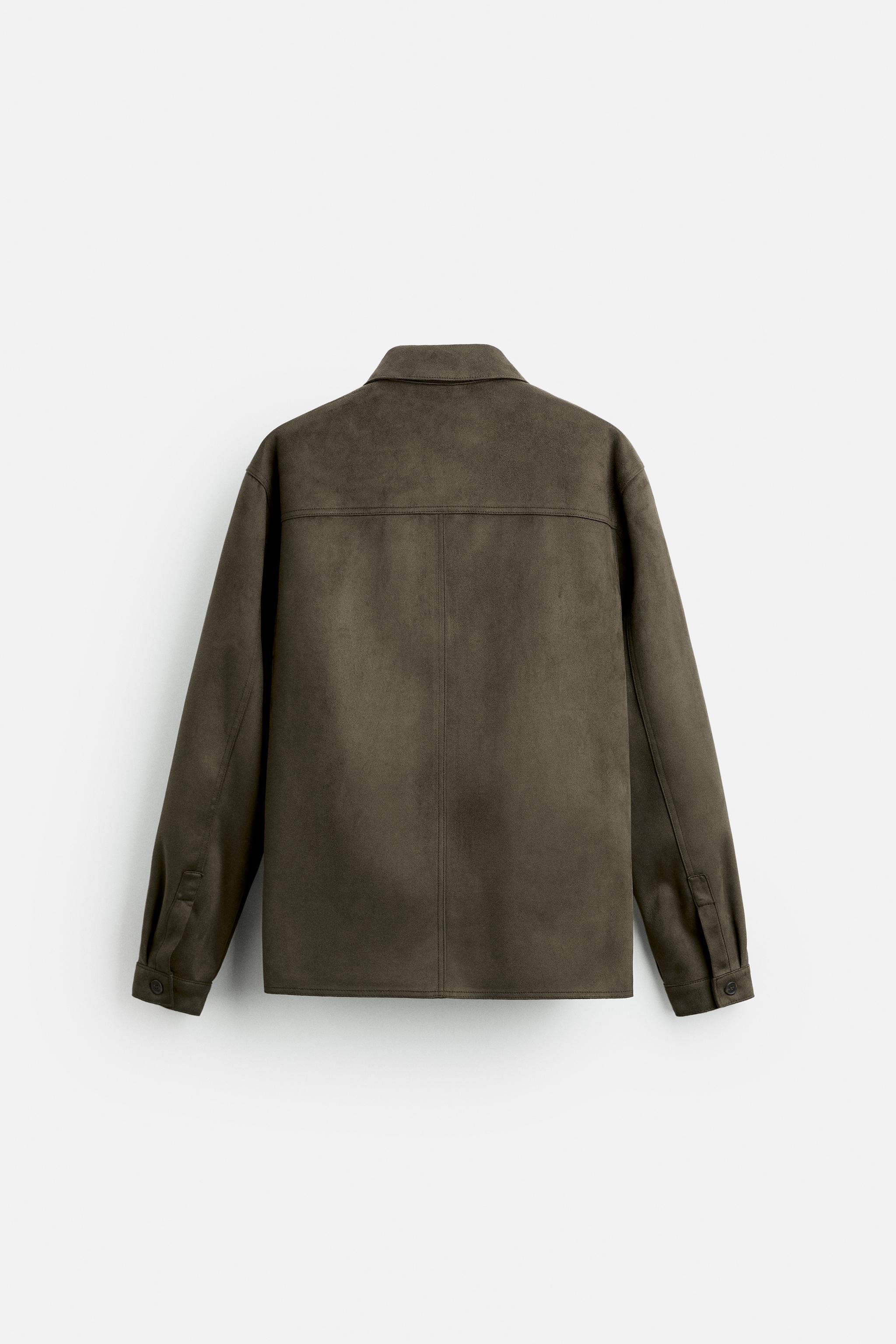 FAUX SUEDE OVERSHIRT Product Image