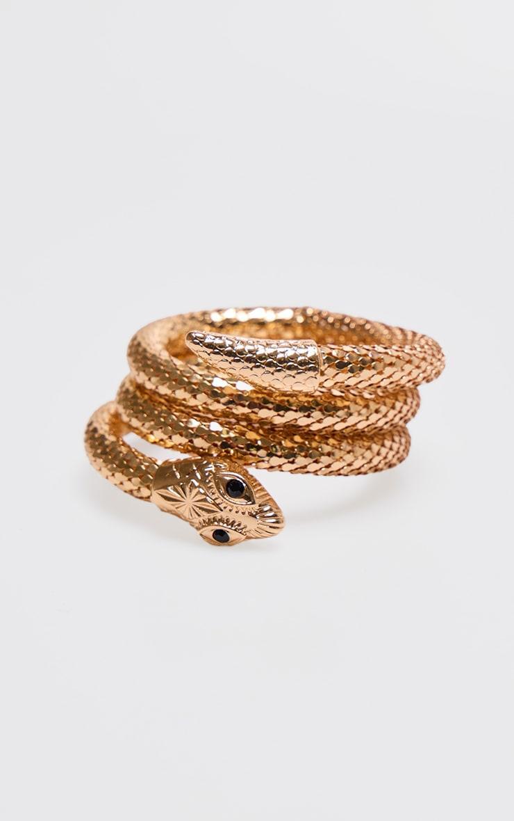 Gold Chain Snake Wrap Around Bangle Product Image