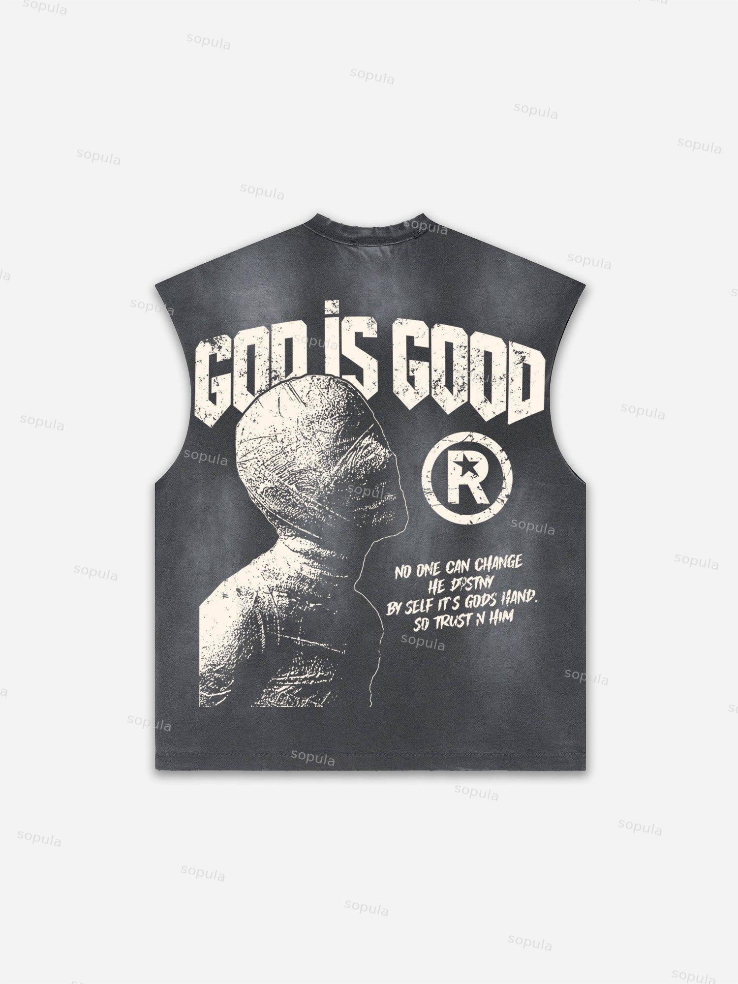 Basketball Dreams Boys Print Distressed Tank Top Product Image