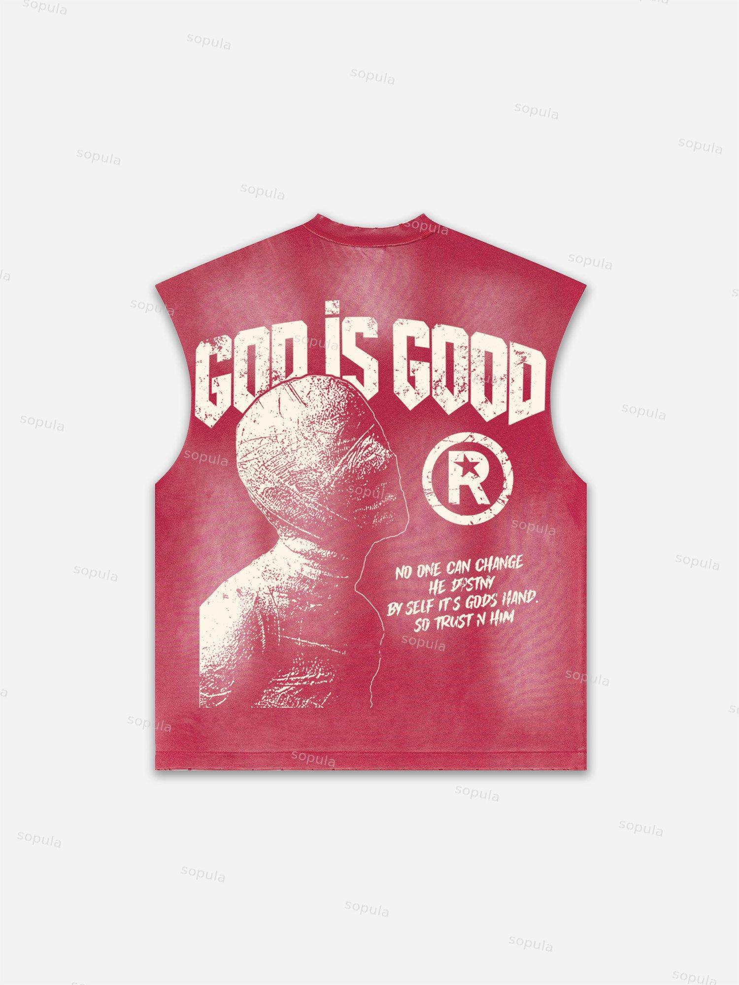 Basketball Dreams Boys Print Distressed Tank Top Product Image