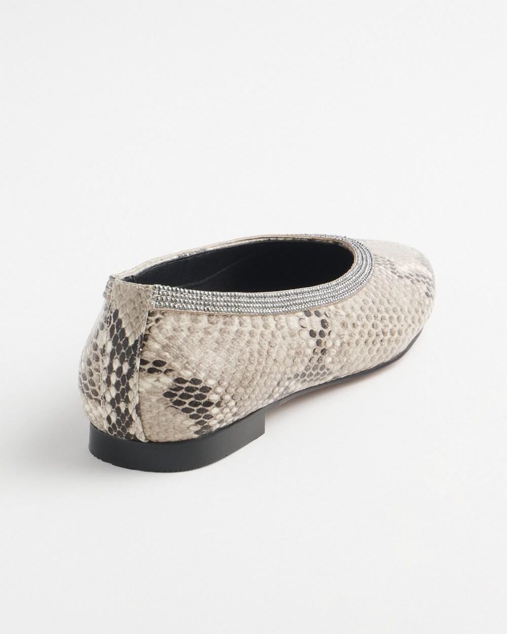 Snake Print Flats Product Image