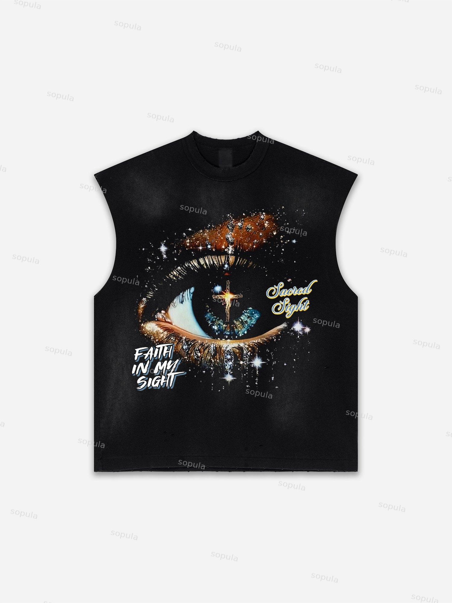 Basketball Dreams Boys Print Distressed Tank Top Product Image