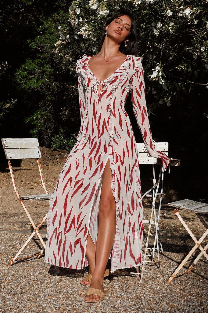 Solo Traveller Maxi Dress Red Product Image