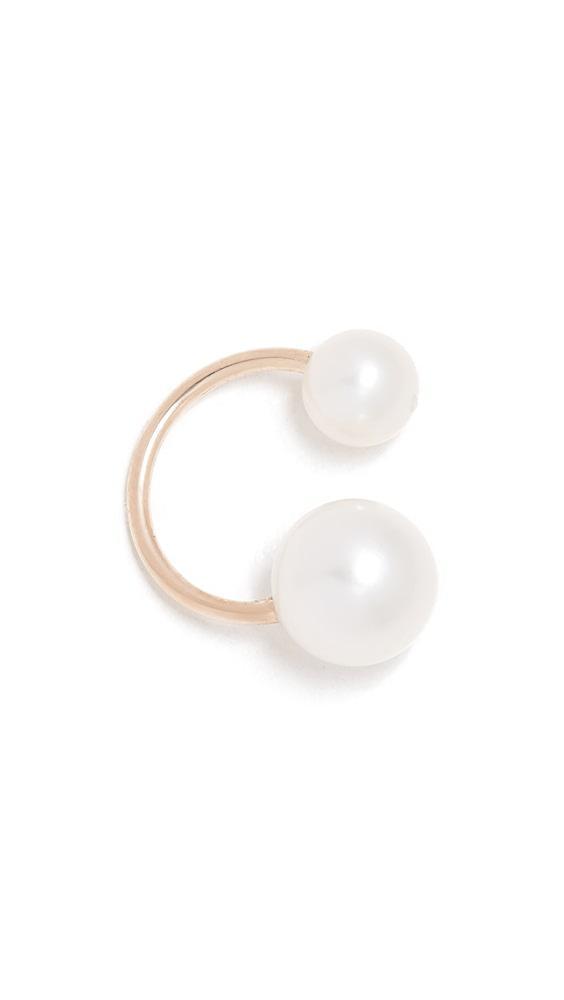 Zoe Chicco 14k Gold Freshwater Cultured Pearl Ear Cuff | Shopbop Product Image