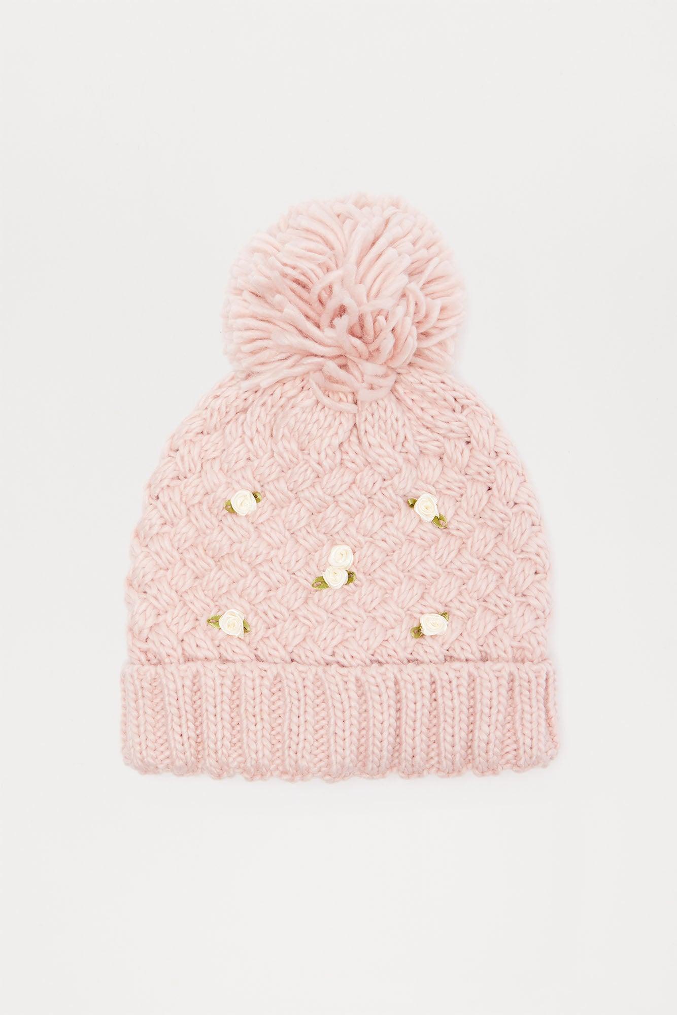 Rosy Love Beanie - Pink Product Image