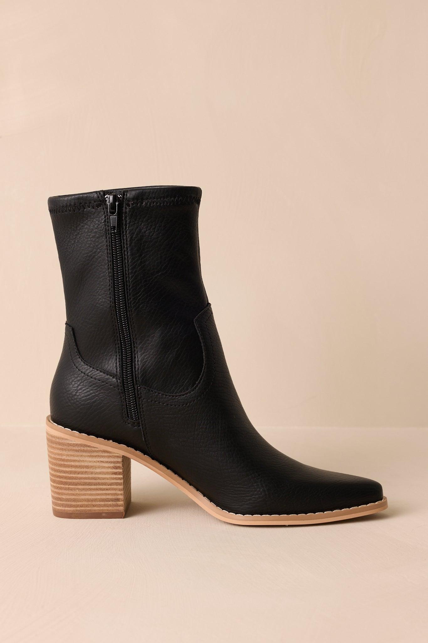Stride In Style Black Ankle Boots Product Image