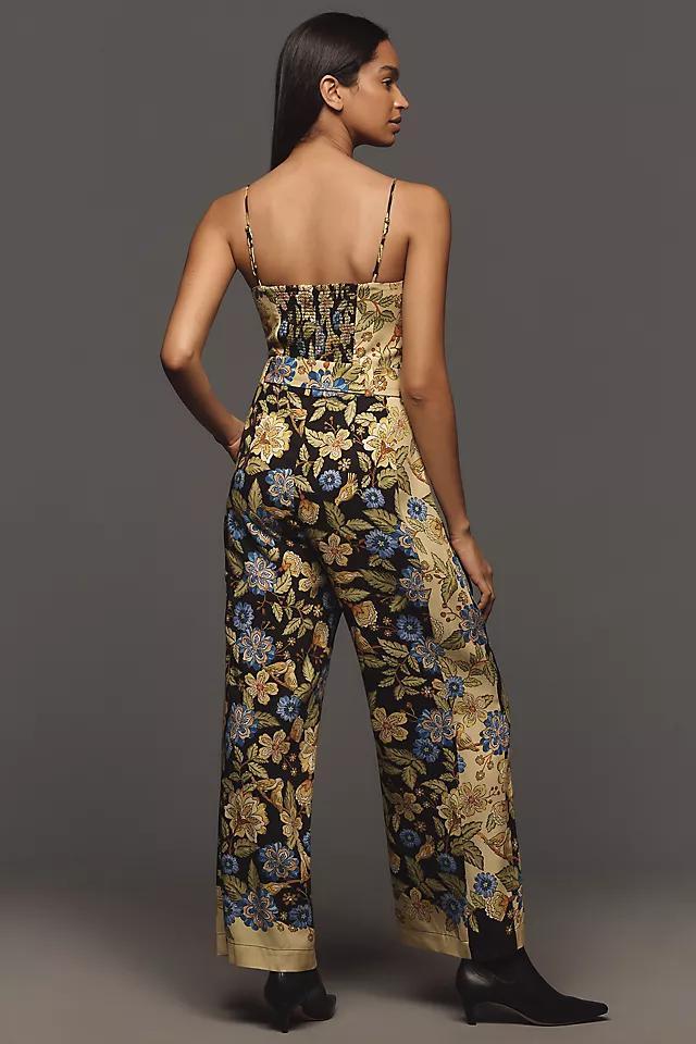 Farm Rio x Anthropologie Square-Neck Floral Jumpsuit Product Image