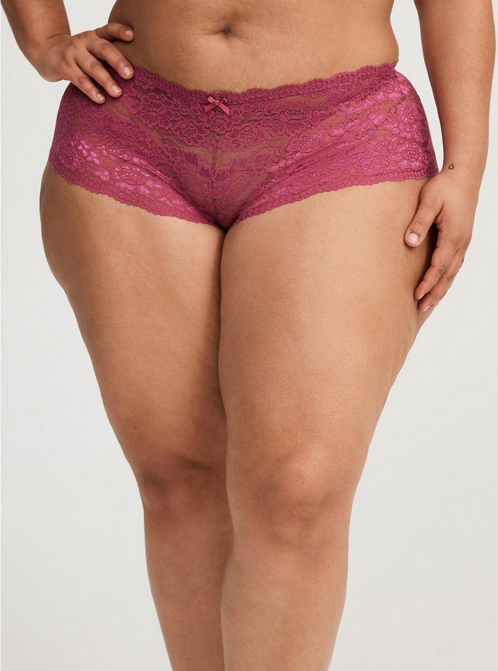 Mid-Rise Simply Lace Cheeky Panty Product Image