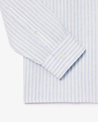 Regular Fit Striped Linen Shirt Product Image