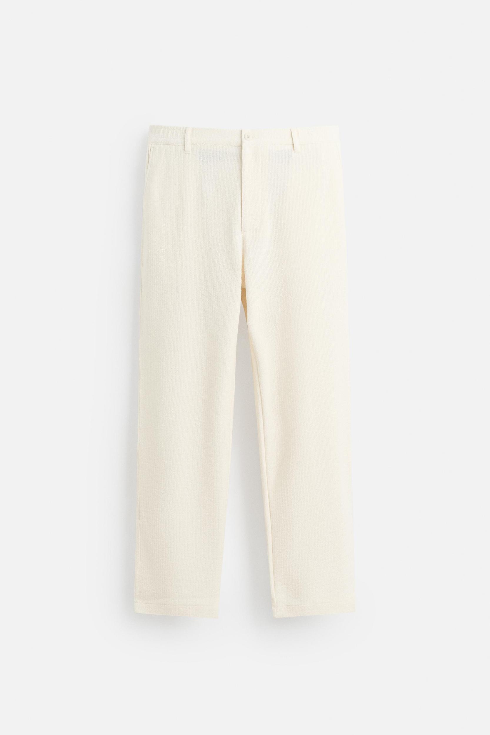 TEXTURED CHINO PANTS Product Image