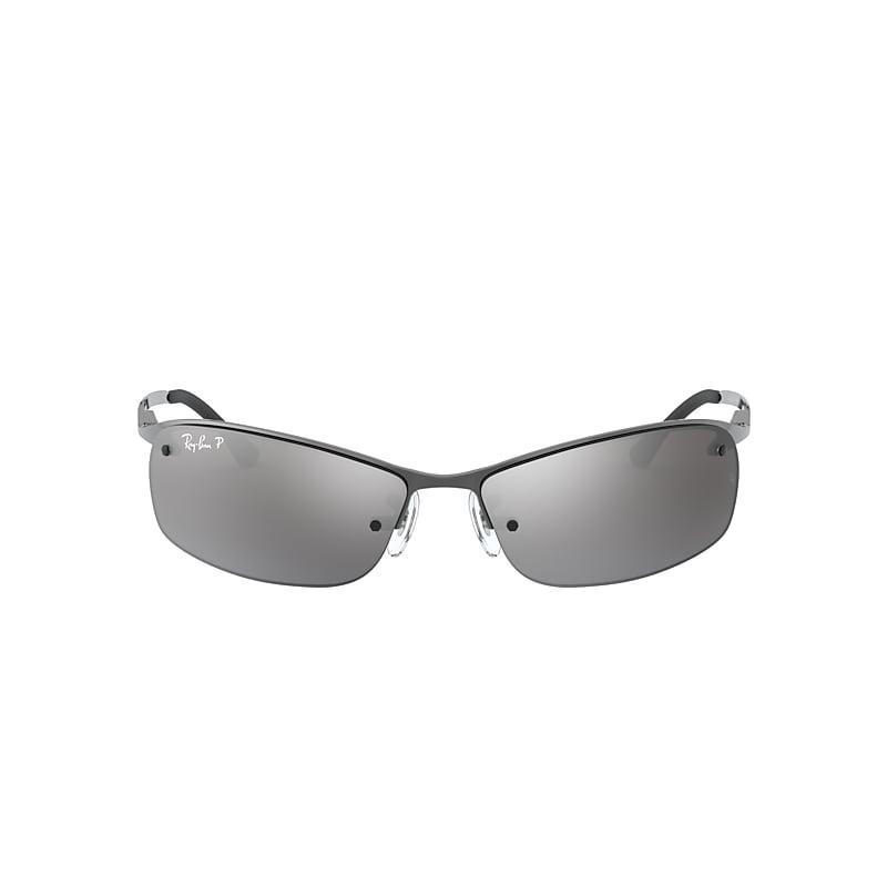 Ray-Ban Rb3183 Sunglasses Frame Silver Lenses Polarized Product Image
