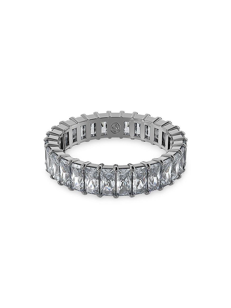 Swarovski Matrix Collection Grey Baguette Cut Band Ring Product Image