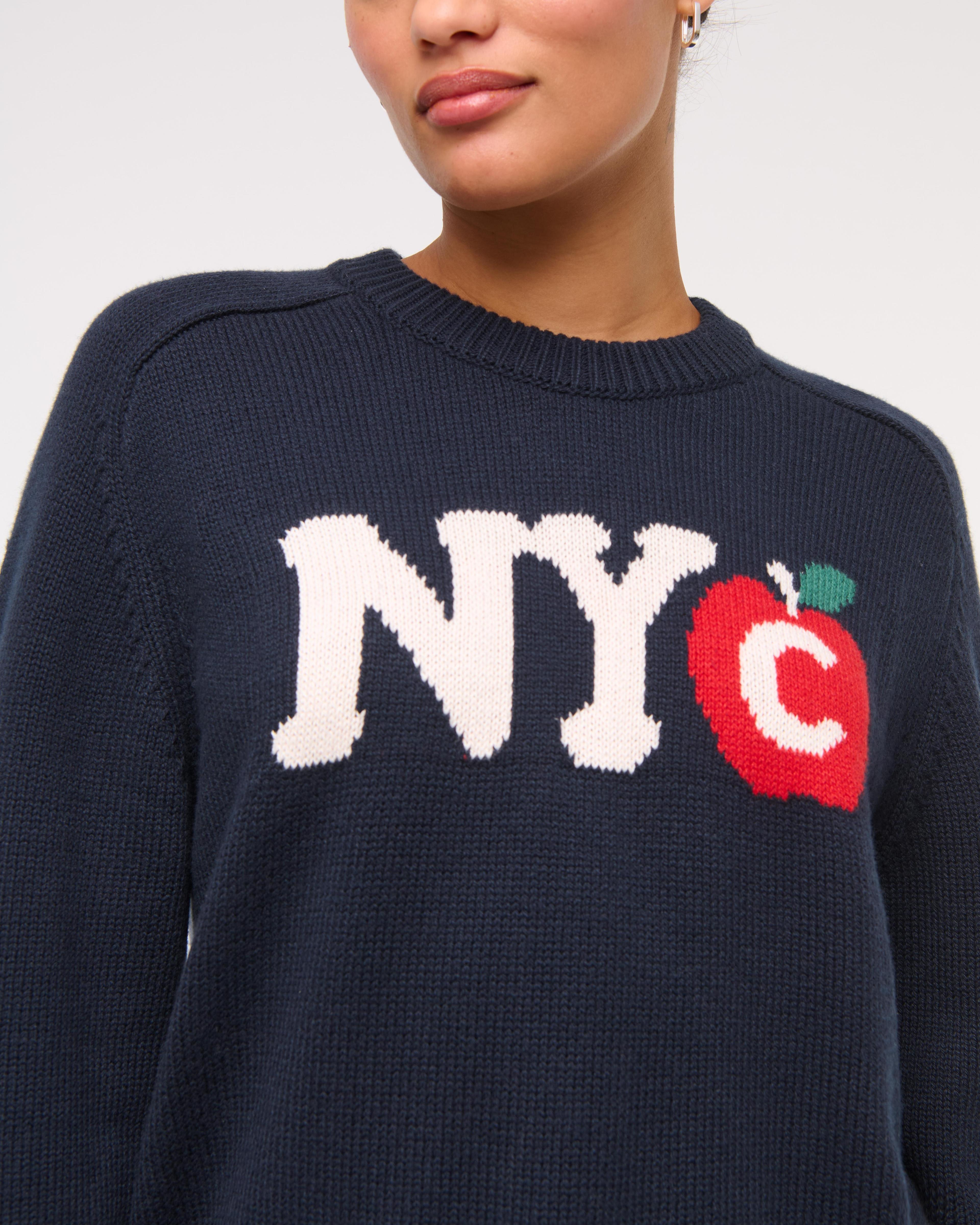 The A&F Madeline NYC Crew Sweater Product Image