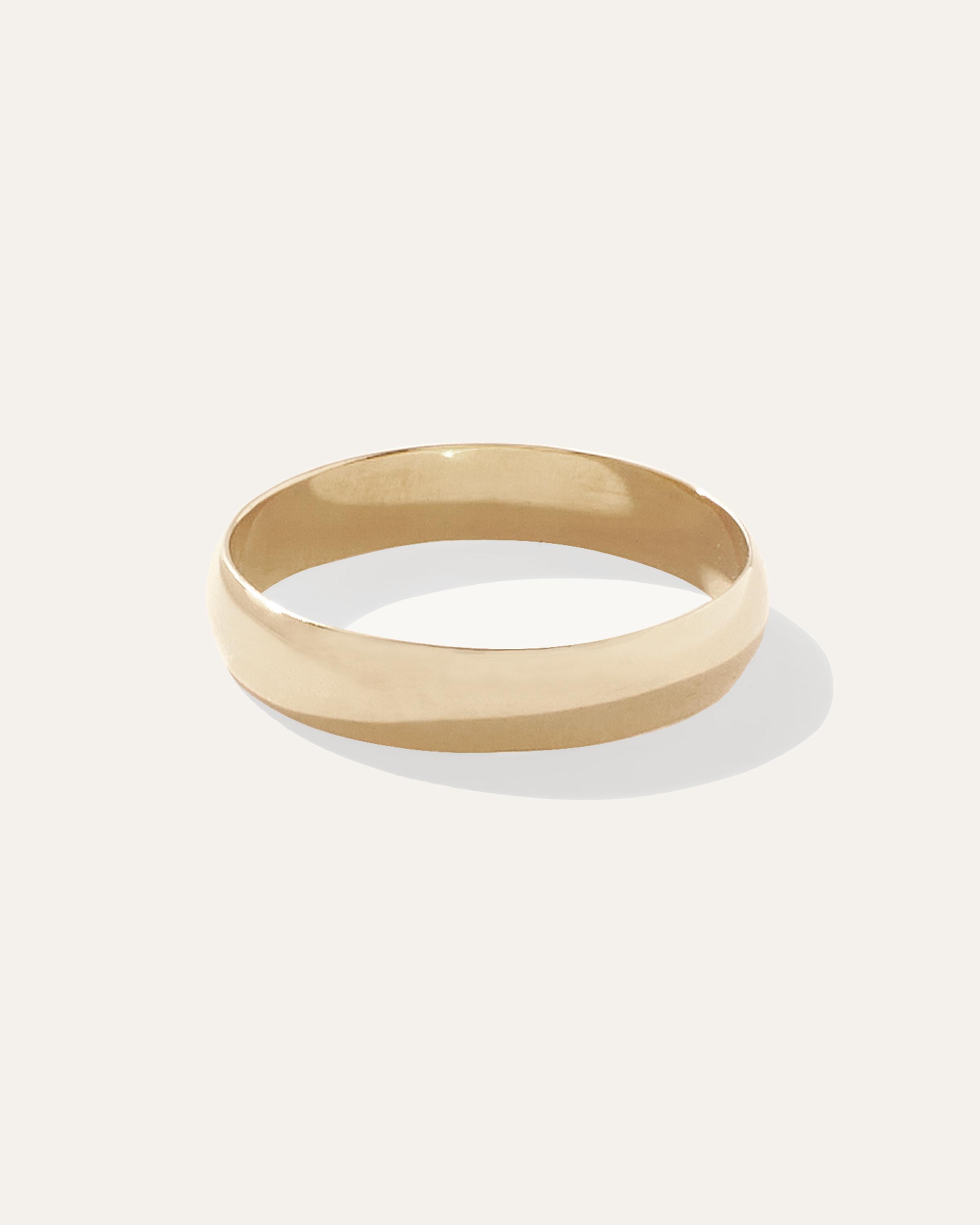 14K Gold 4MM Dome Band Product Image