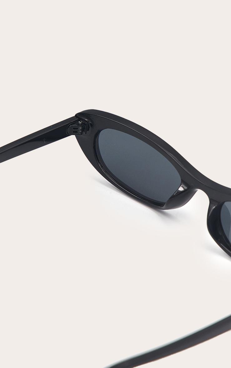 Black Smooth Cat Eye Sunglasses Product Image