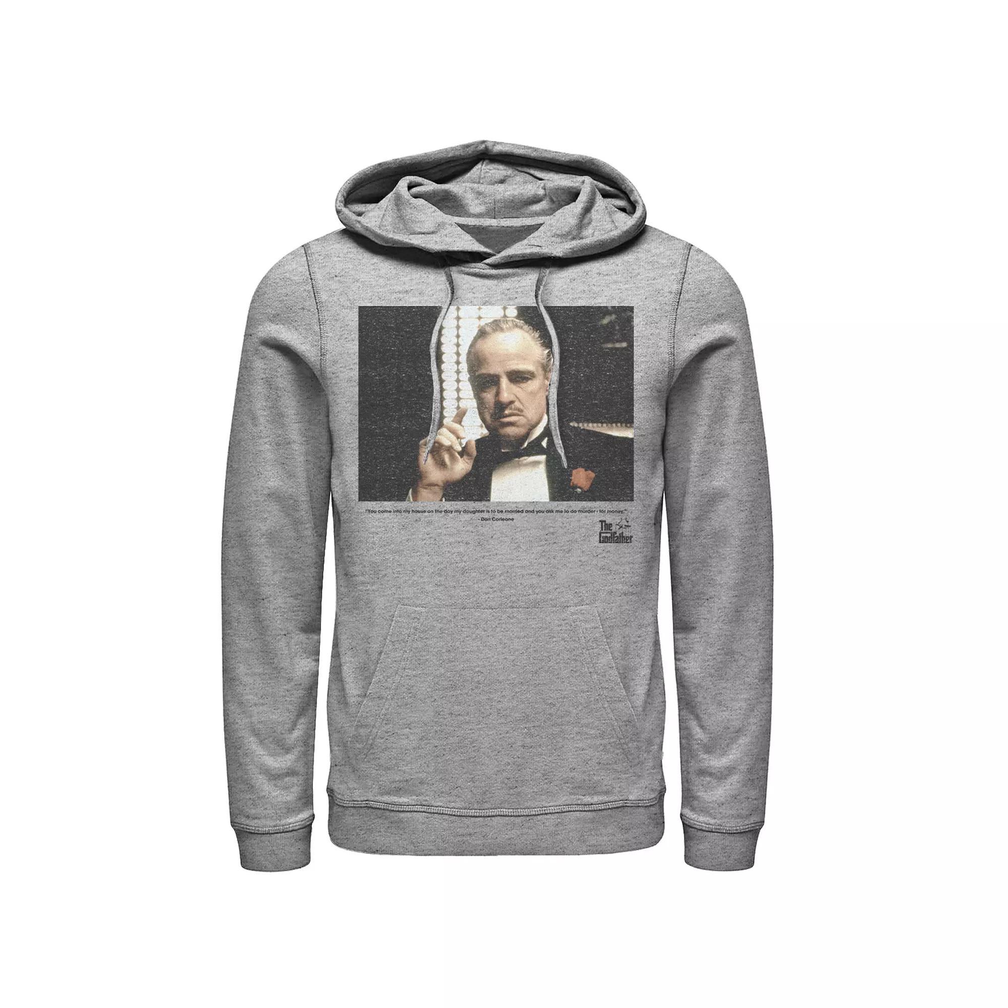 Men's The Godfather The Don Hoodie, Size: Medium, Athletic Grey Product Image